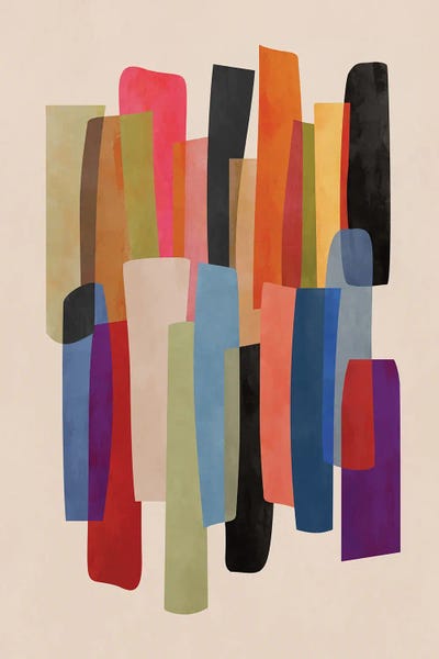 Linear Abstract: Overlapping Parts XXIII by Angel Estevez