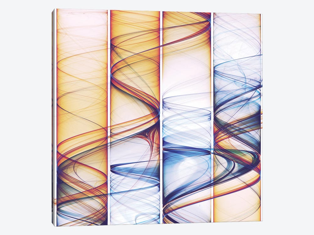 Winding Lines by Angel Estevez 1-piece Canvas Art Print