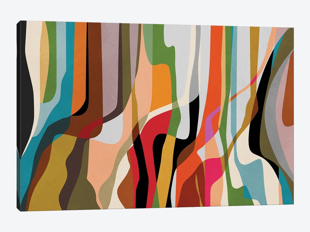 Winding Shapes II by Angel Estevez 1-piece Canvas Art Print