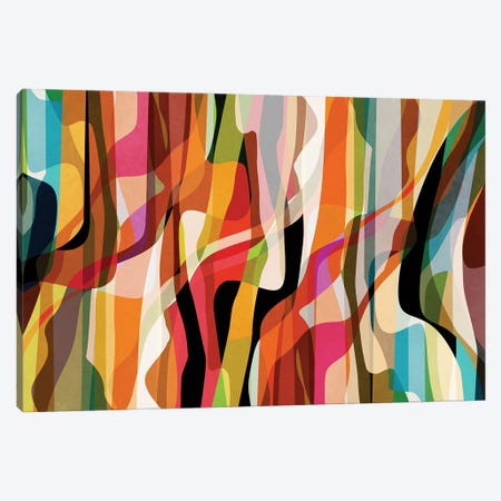 Colored Ripples Canvas Print #AEZ980} by Angel Estevez Canvas Wall Art