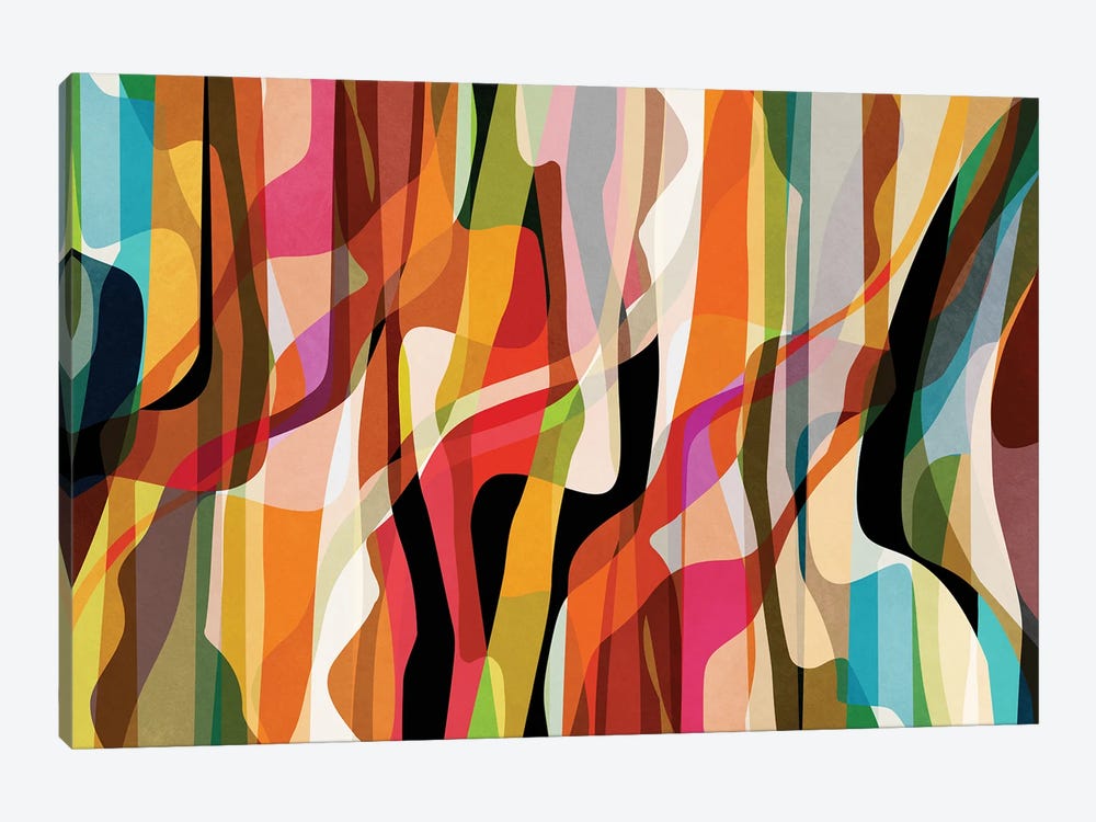 Colored Ripples by Angel Estevez 1-piece Art Print
