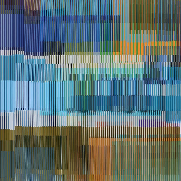 Angel Estevez: Multiple Colored Lines by Angel Estevez