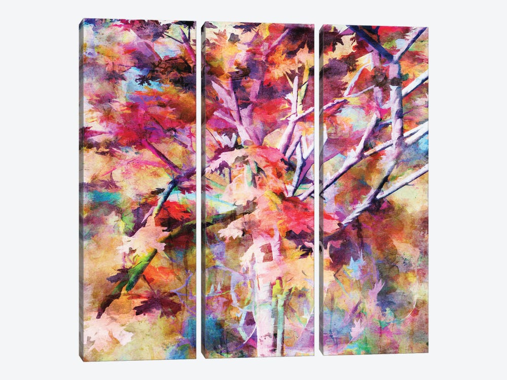 Autumn Colors IV by Angel Estevez 3-piece Canvas Art