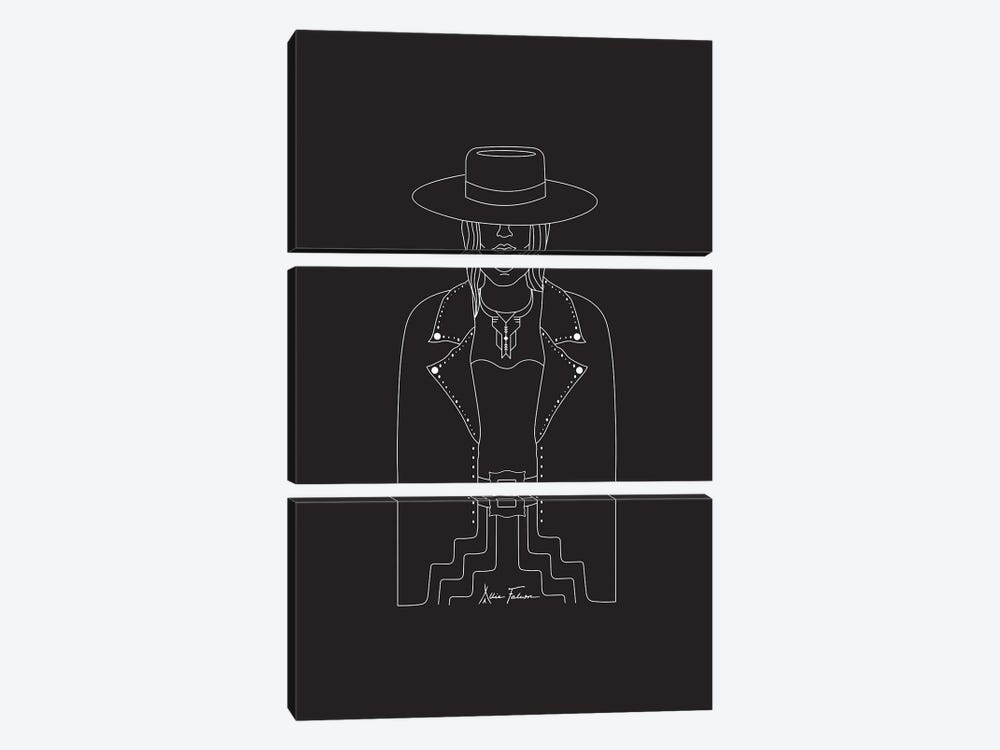 Lady Outlaw 3-piece Canvas Wall Art