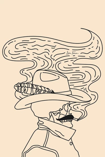 Smoking: Love or Die Tryin' Cowhand in Cream by Allie Falcon