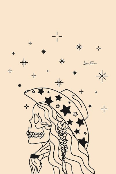 Western Décor: Love or Die Tryin' Rhinestone Cowgirl in Cream by Allie Falcon