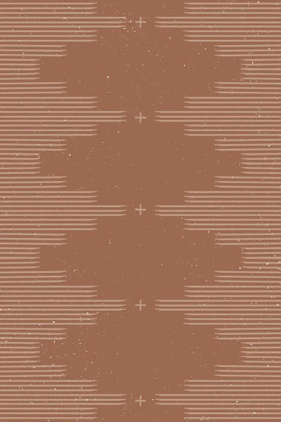 Southwestern Minimalist in Camel Brown by Allie Falcon framed canvas print