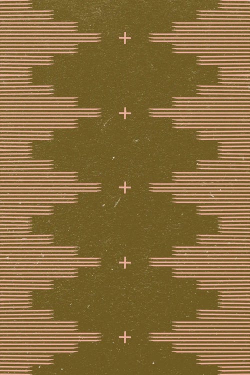 Southwestern Minimalist in Retro Green & Pink