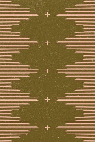 Allie Falcon: Southwestern Minimalist in Retro Green & Pink by Allie Falcon