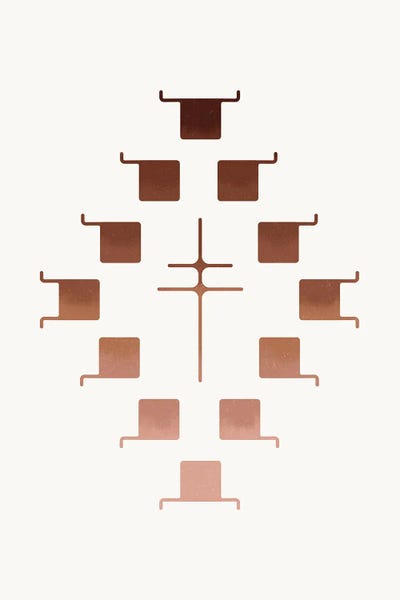 Southwestern Sunset by Allie Falcon framed canvas print