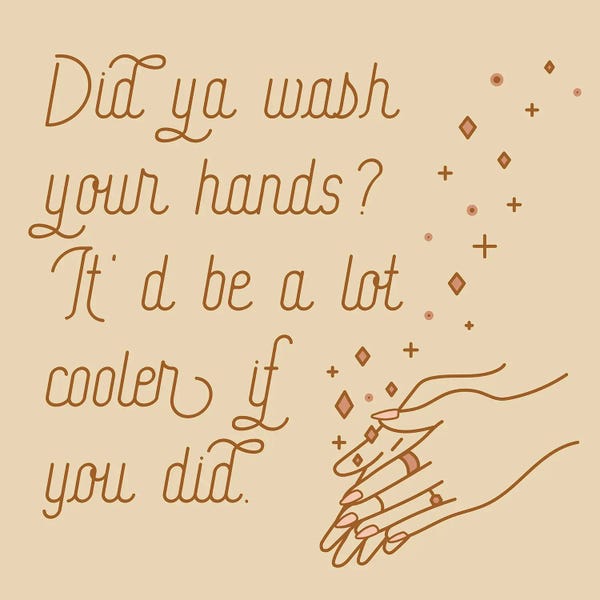 Allie Falcon: Wash Your Hands Mauve by Allie Falcon