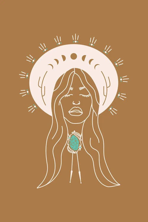 Desert Angel in Camel & Turquoise