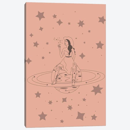 Janet From Another Planet Space Cowgirl Canvas Print #AFC9} by Allie Falcon Art Print