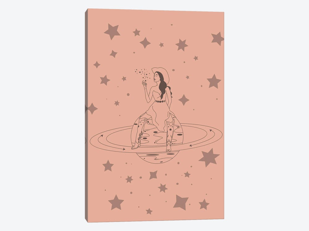Janet From Another Planet Space Cowgirl by Allie Falcon 1-piece Art Print