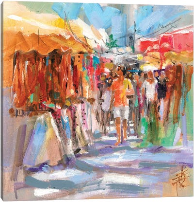 Market Scene II Canvas Art Print