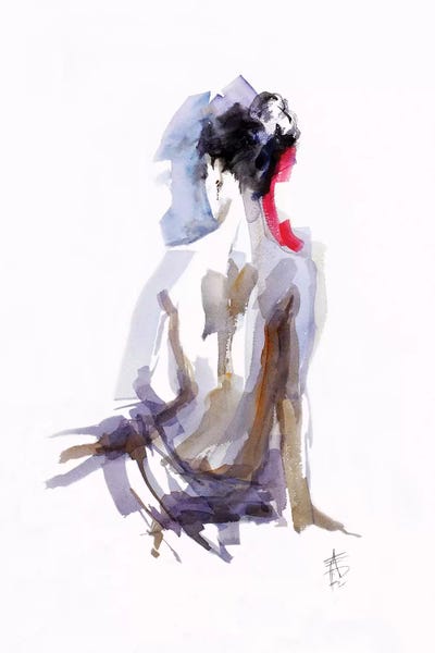 Bathroom Nudes: Contemplation by Anne Farrall Doyle