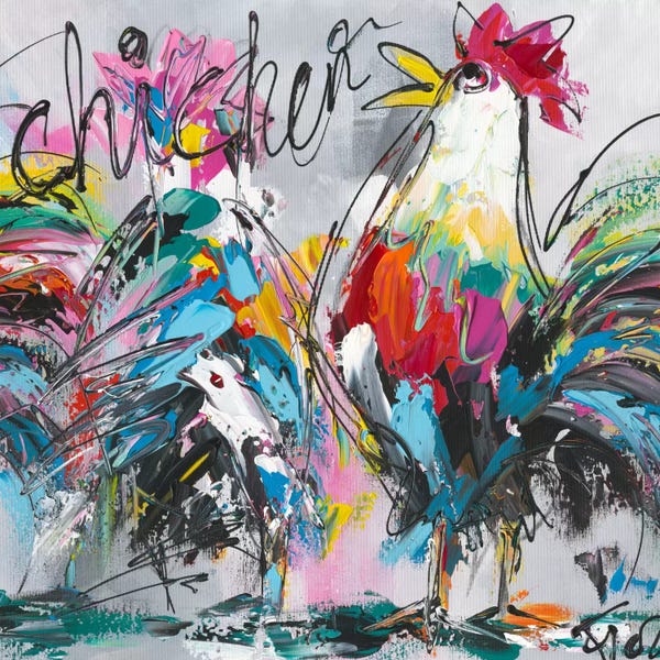 Chickens & Roosters: Where Are The Ladies by Art Fiore