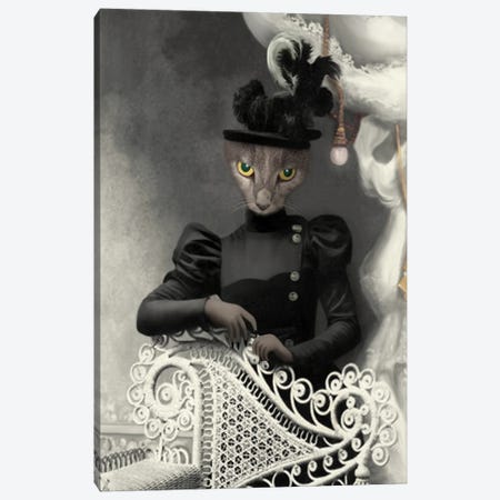 Miss Quigly Canvas Print #AFN56} by Animal Fancy Canvas Print