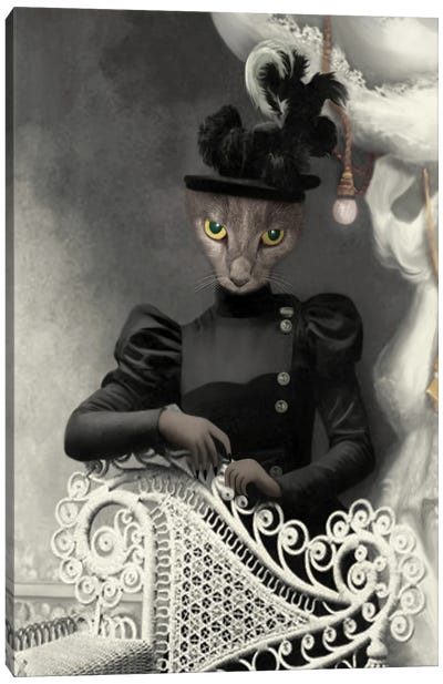 Miss Quigly Canvas Art Print - Animal Fancy