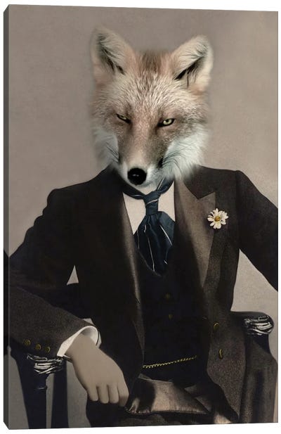Talbot Fox Canvas Art Print - Animal Fancy
