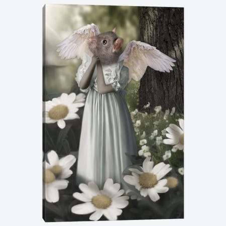 Mouse Angel Canvas Print #AFN93} by Animal Fancy Canvas Artwork
