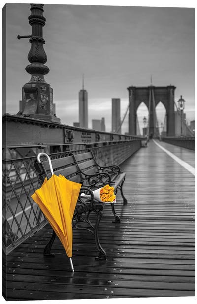 New York XV Canvas Art Print - Umbrellas 