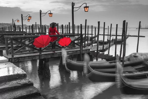 Umbrellas: Venice III by Assaf Frank