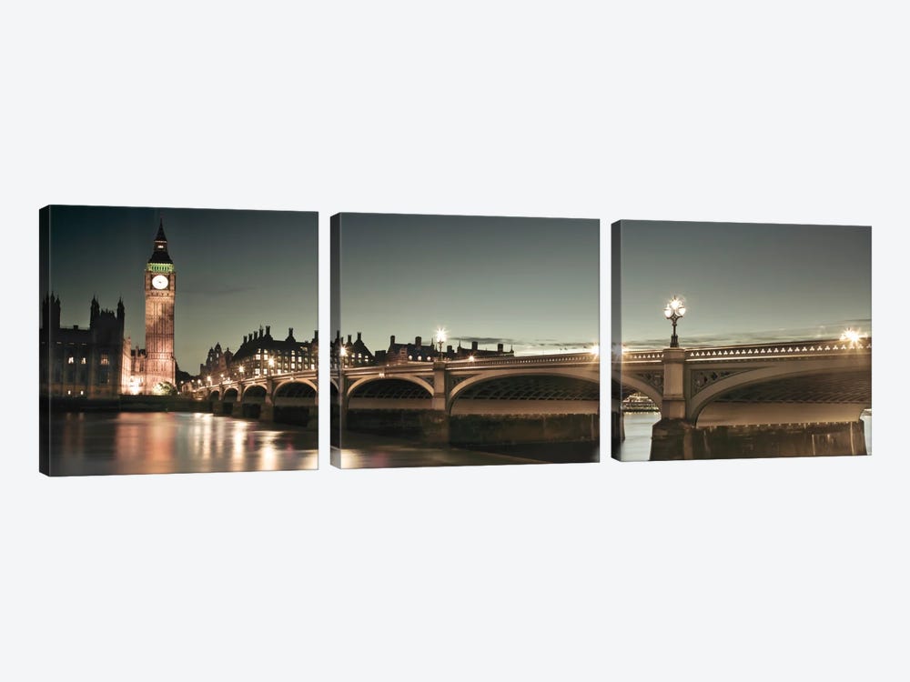 London Lights by Assaf Frank 3-piece Canvas Artwork