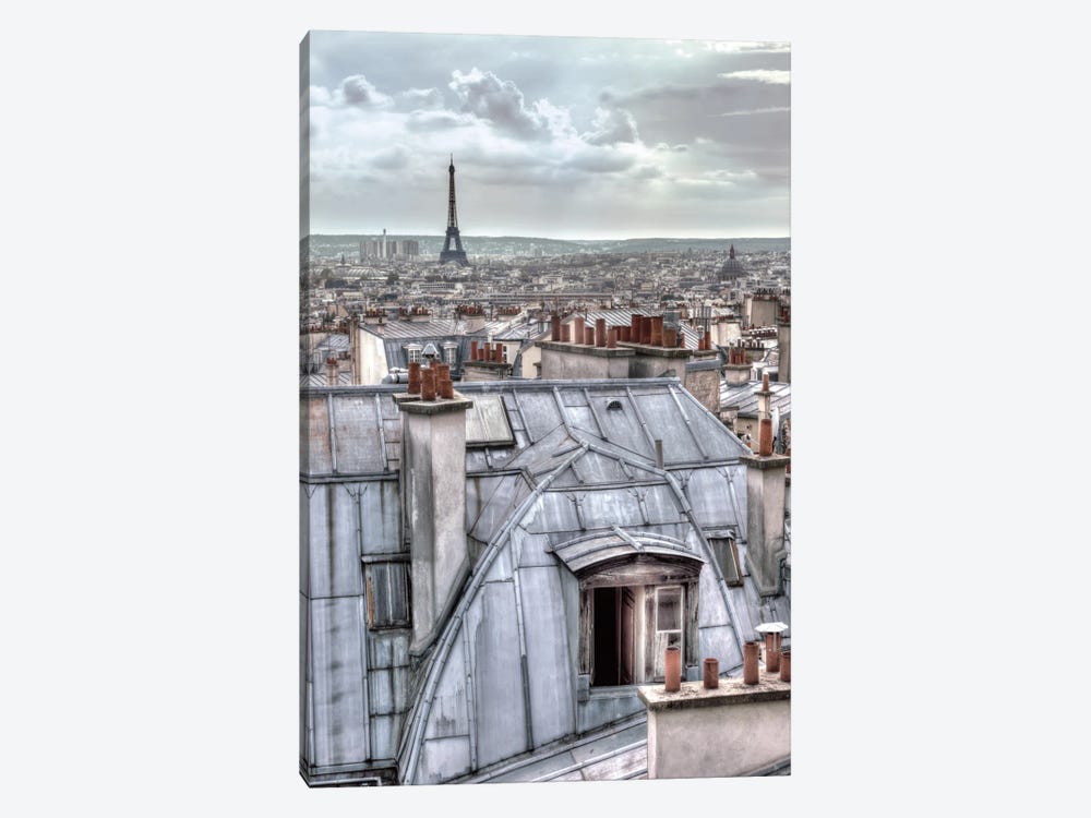 Paris Rooftops 1-piece Canvas Wall Art