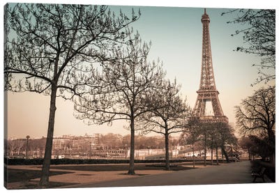 Remembering Paris Canvas Art Print - The Eiffel Tower