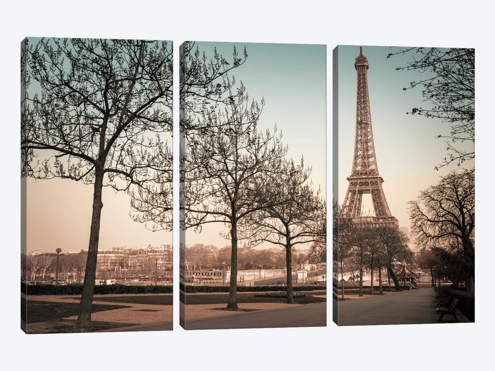 Remembering Paris by Assaf Frank 3-piece Canvas Art Print