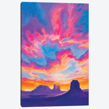 Desert Sunset Study Canvas Print #AFS12} by Andrea Fairservice Canvas Art Print
