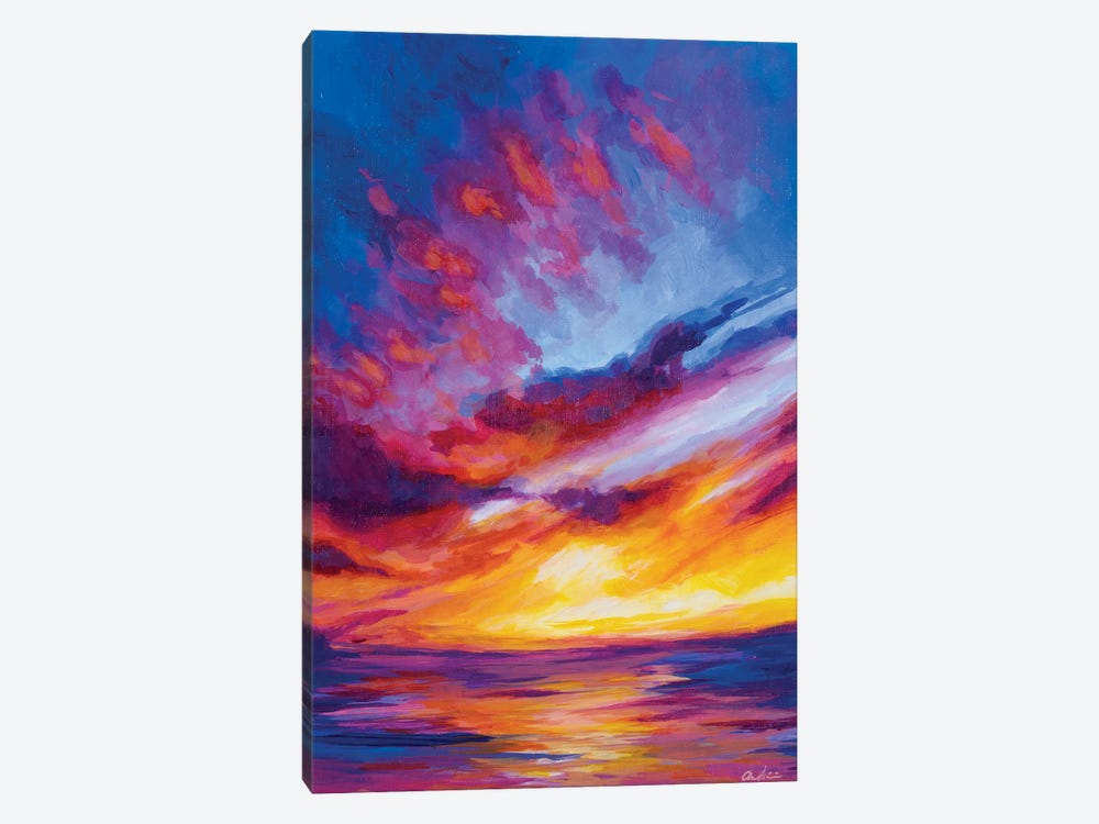 Fire In The Sky by Andrea Fairservice 1-piece Canvas Art Print