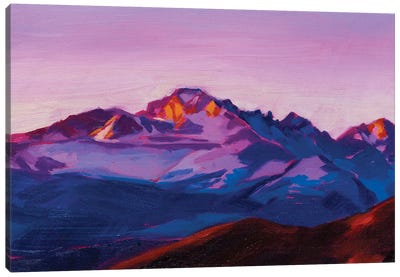 Longs Peak Sunrise Canvas Art Print - Andrea Fairservice