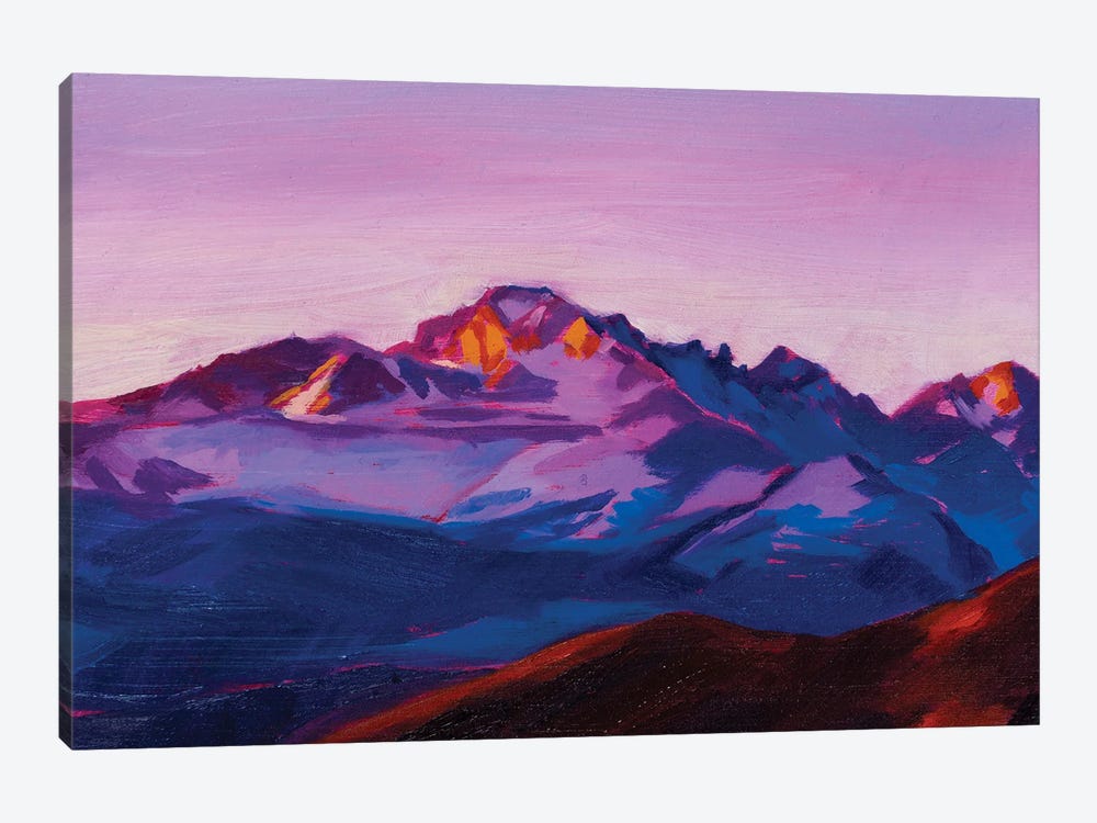 Longs Peak Sunrise 1-piece Canvas Wall Art