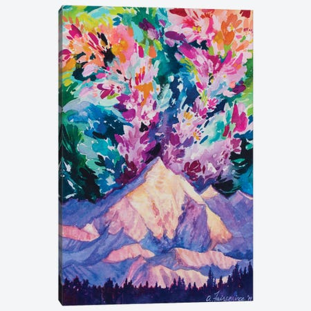 Magic Above The Mountain Canvas Print #AFS35} by Andrea Fairservice Canvas Wall Art