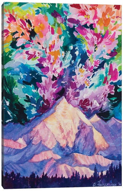 Magic Above The Mountain Canvas Art Print - Andrea Fairservice