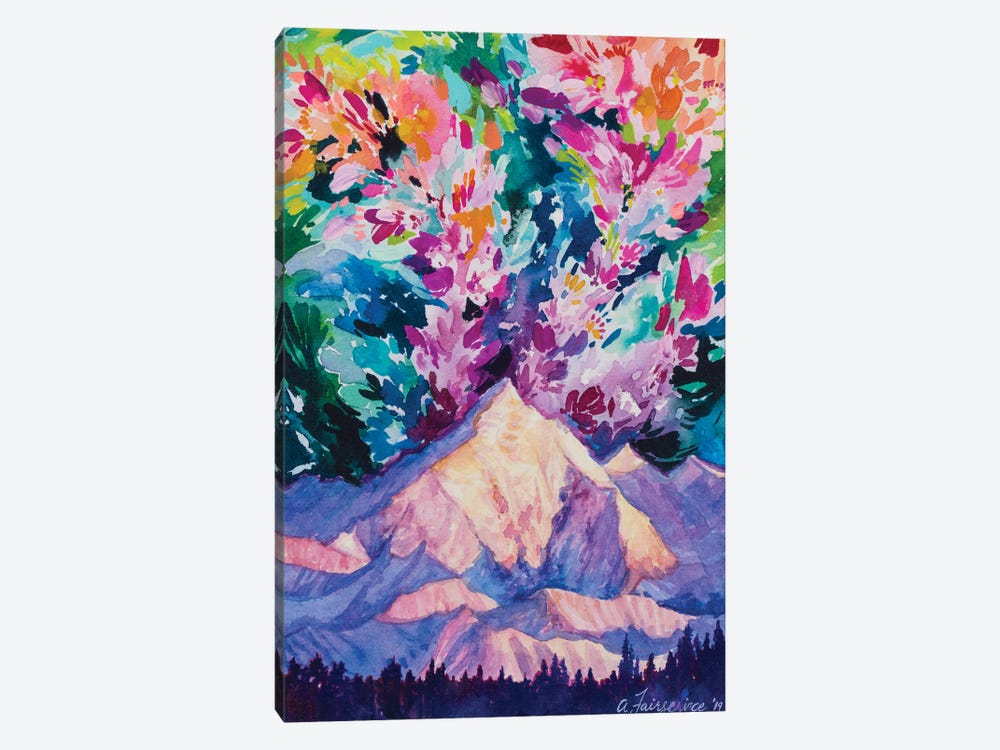 Magic Above The Mountain by Andrea Fairservice 1-piece Canvas Art Print