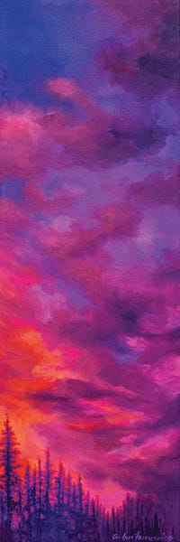 Blue: Multi Pines by Andrea Fairservice