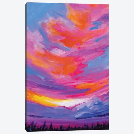 November Sunset I Canvas Print #AFS48} by Andrea Fairservice Canvas Artwork