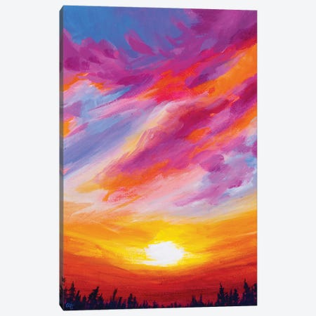 November Sunset II Canvas Print #AFS49} by Andrea Fairservice Canvas Wall Art