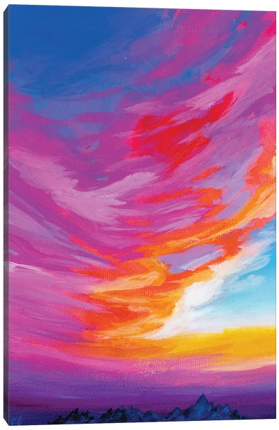 November Sunset III Canvas Art Print - Andrea Fairservice