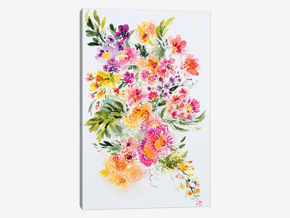 Playful Floral by Andrea Fairservice 1-piece Canvas Art Print