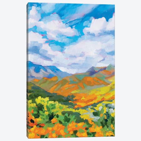 Rolling Orange Hills Canvas Print #AFS59} by Andrea Fairservice Canvas Print