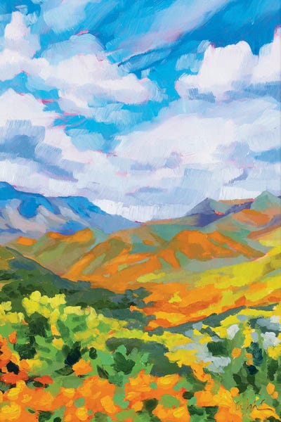 Andrea Fairservice: Rolling Orange Hills by Andrea Fairservice