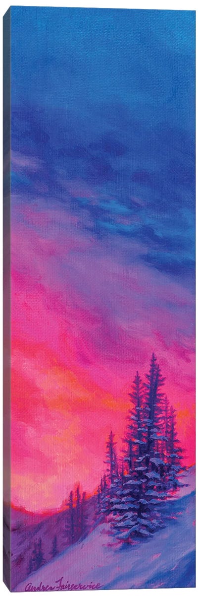 Single Pine II Canvas Art Print - Andrea Fairservice