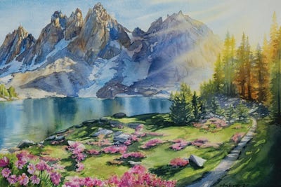 Trail To Kearsarge Lakes by Andrea Fairservice canvas print