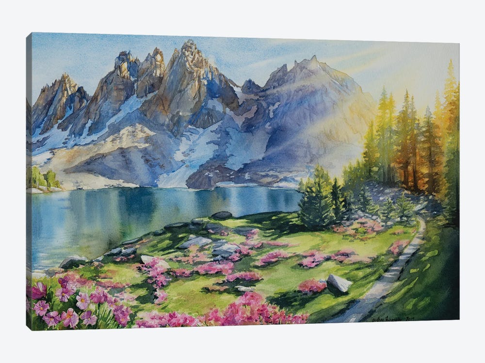 Trail To Kearsarge Lakes by Andrea Fairservice 1-piece Canvas Art