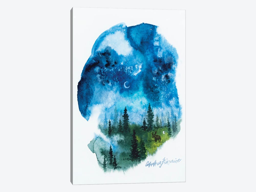 Cresent Moon by Andrea Fairservice 1-piece Art Print