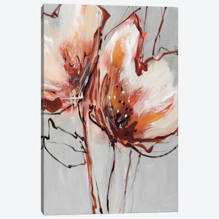 Blooms In Tangerine Canvas Print #AFT2} by A. Fitzsimmons Art Print